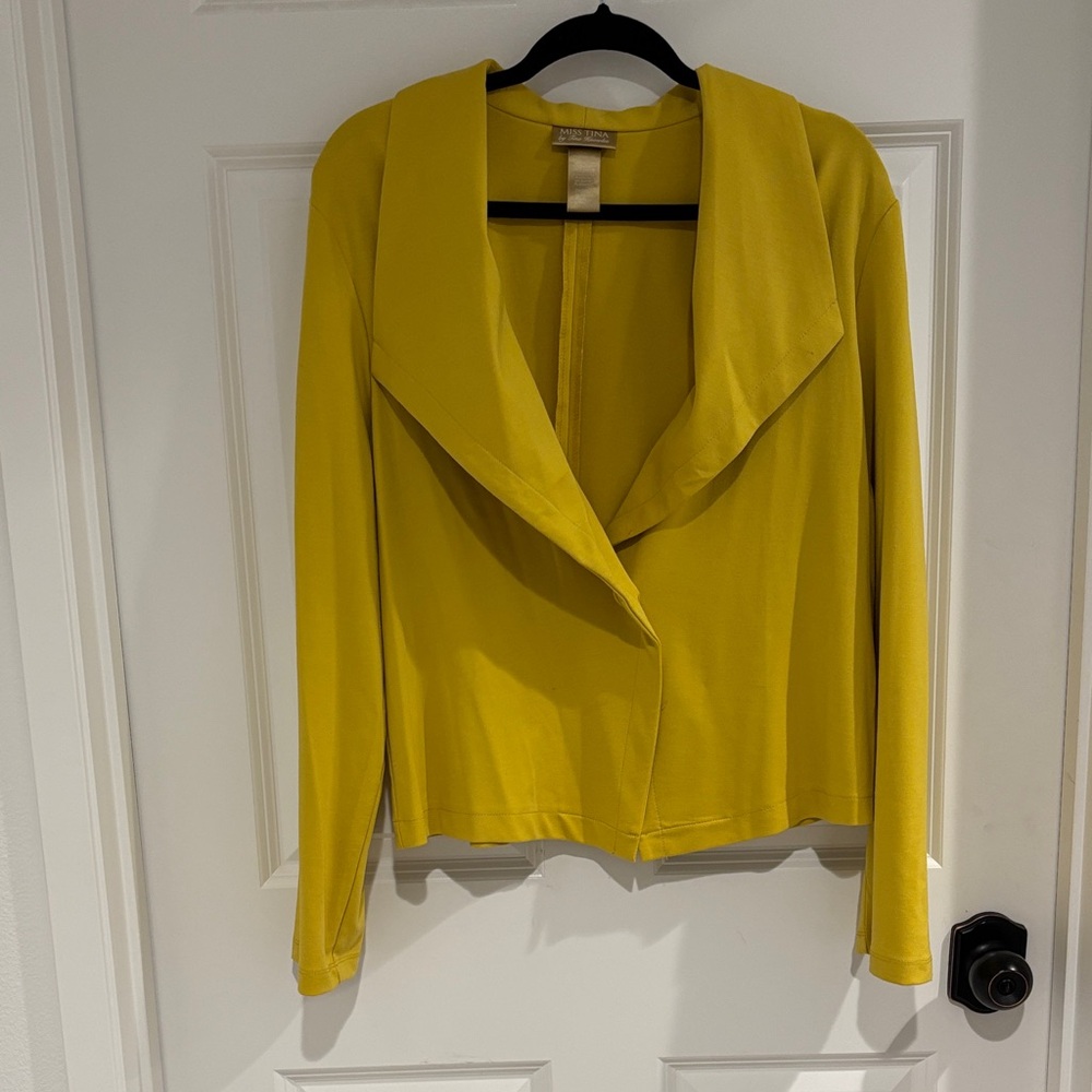 Miss Tina Mustard Yellow Blazer
